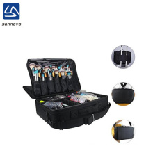 wholesale large capacity 3 layers travel trolley makeup bag